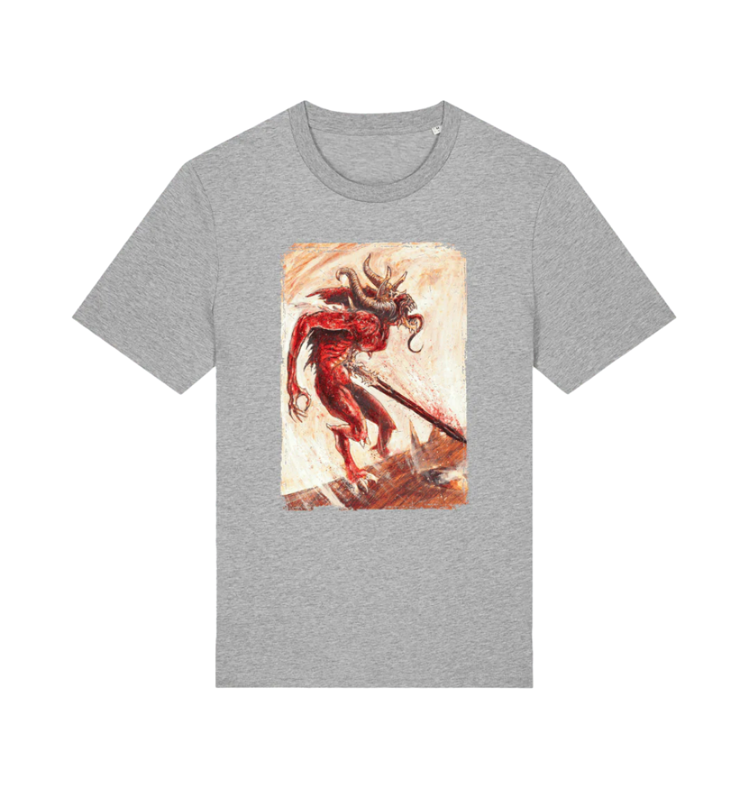 Heather Grey Printed T-shirt